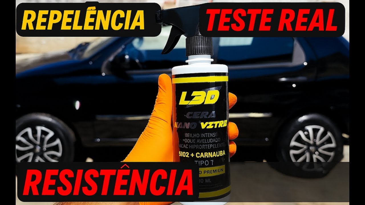 💦 Teste REAL da Cera Líquida L3D – Repelência + Resistência nas Lavagens! 😱✨