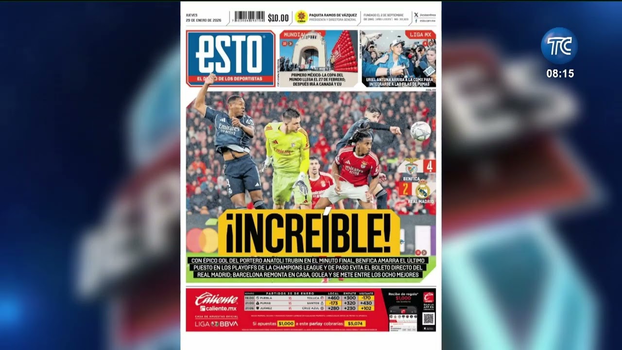 Vito Muñoz: Resultados de la Champions League