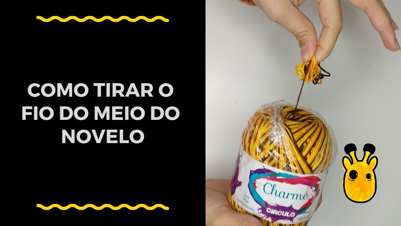 Como tirar o fio do meio do novelo sem fazer bololô! #dicadaScopel