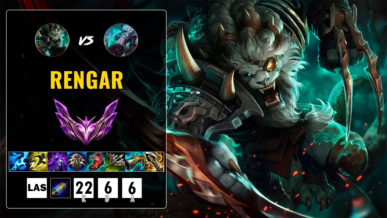 🏹 LA CAZA PERFECTA: RENGAR TOP 5 SERVER 22/6/6 Y SU DOMINIO TOTAL DE LA GRIETA