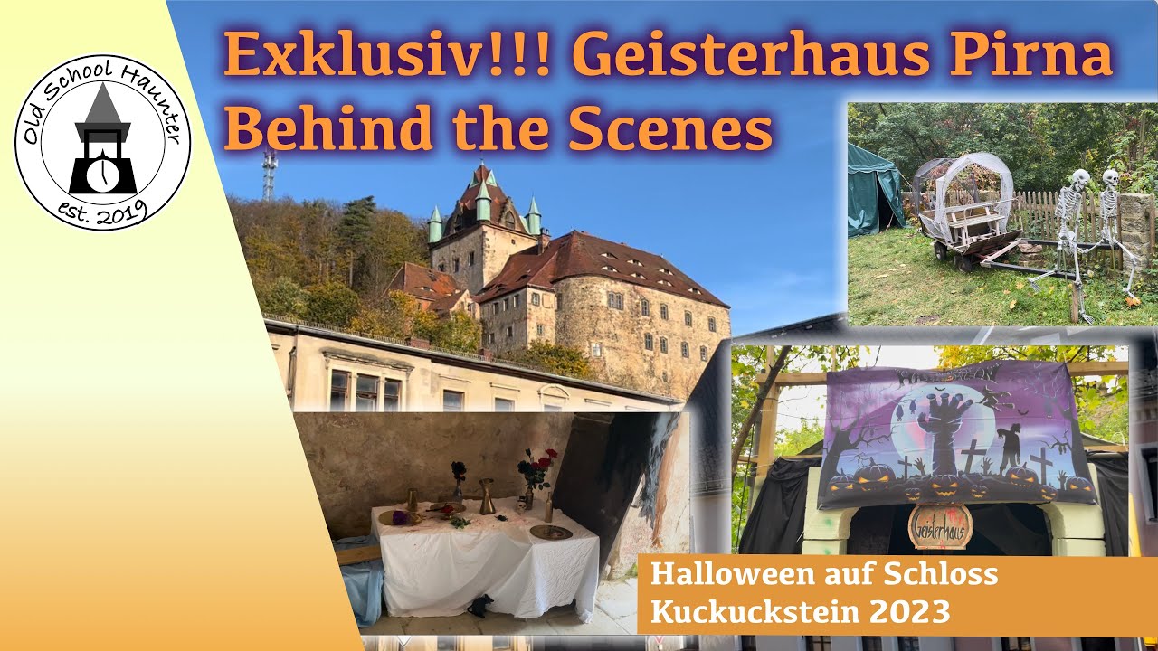 Halloween 2023 auf Schloss Kuckuckstein mit Geisterhaus Pirna - Behind the Scenes [DIY Deko DE]