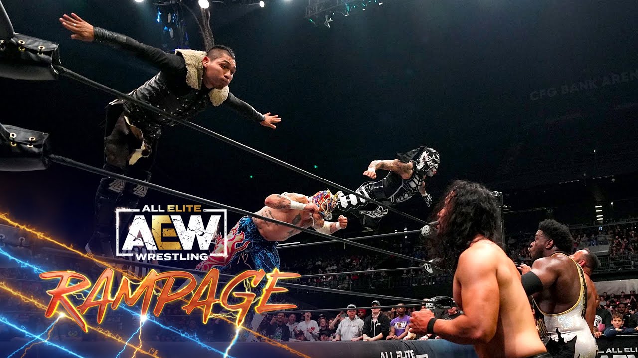Lucha Brothers и Vikingo сталкиваются с Powerhouse Hobbs и QTV! | #AEWRampage 5/5/23