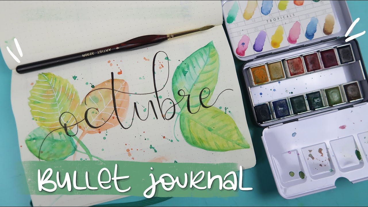 BULLET JOURNAL CON ACUARELAS ▷ OCTUBRE