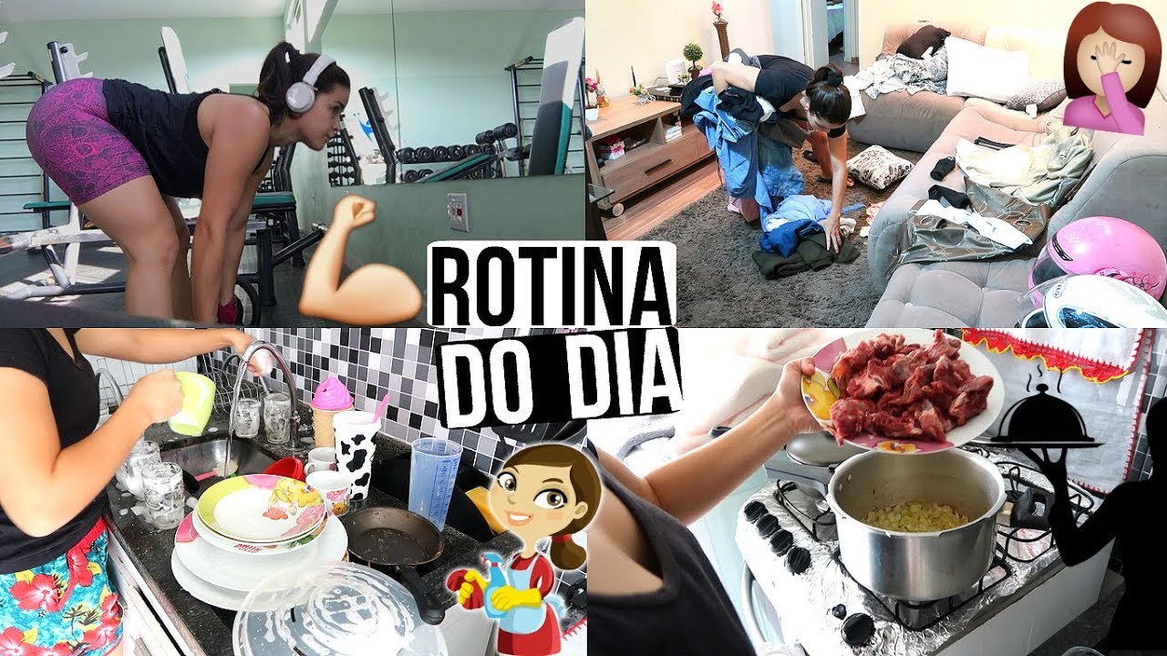 ROTINA DONA DE CASA, FAZENDO ALMOÇO, ORGANIZANDO A CASA, CURSO DE INGLÊS ♥ - Bruna Paula