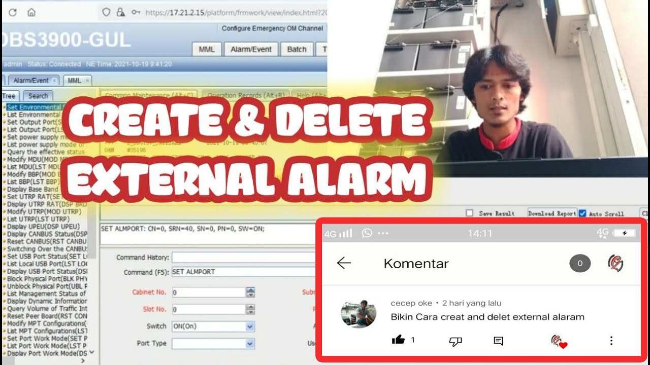 Tutorial Create & Delete External Alarm BTS HUAWEI