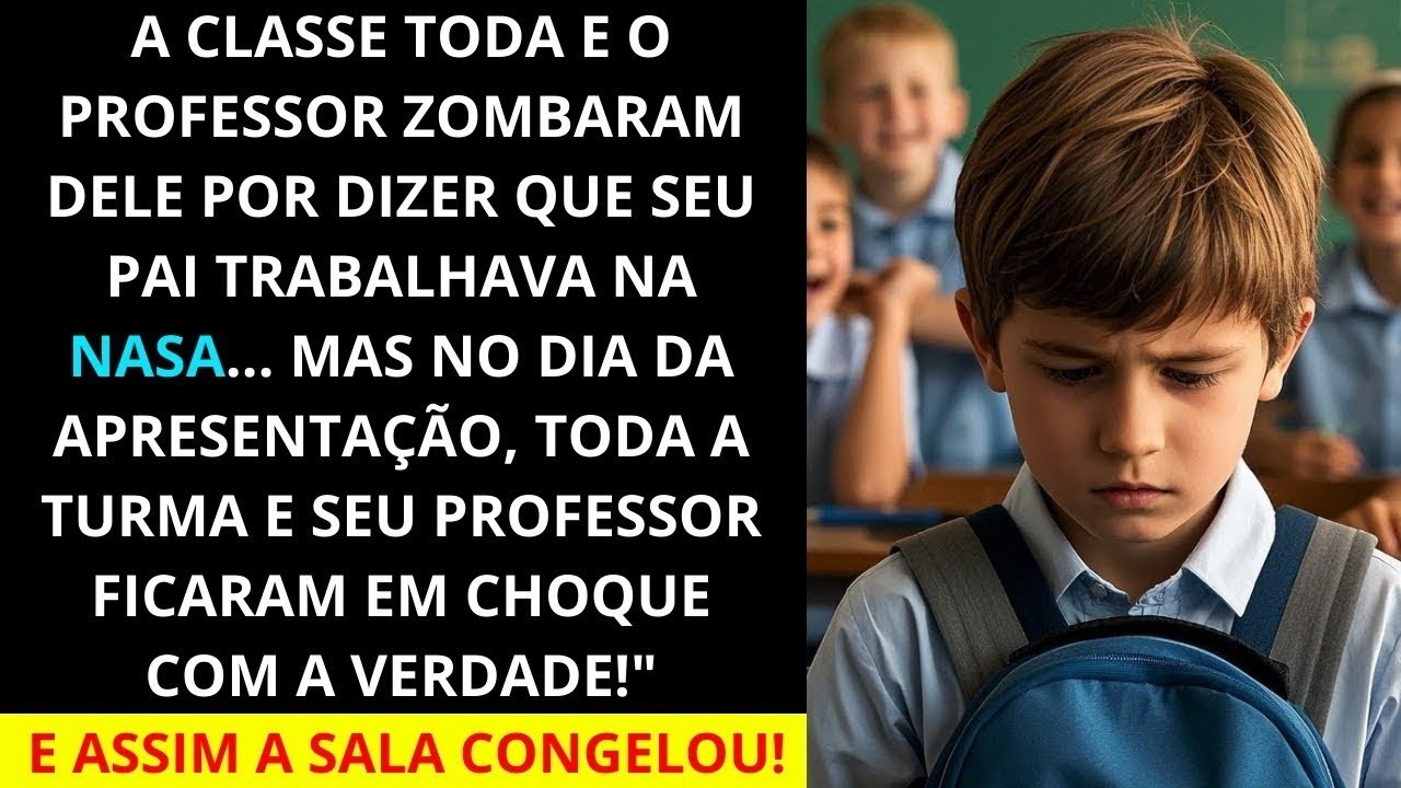 Ele disse “Meu pai trabalha na NASA”  A classe inteira riu — até que esse homem entrou