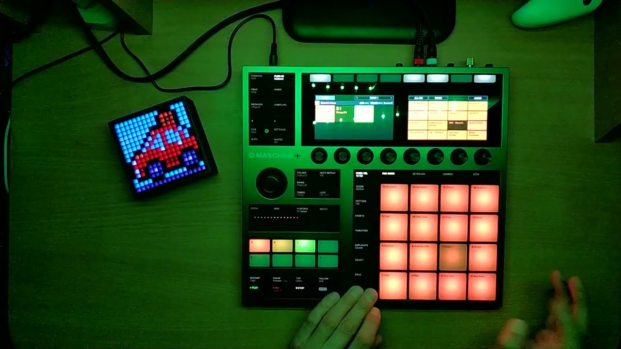 late night dab jam, maschine plus.
