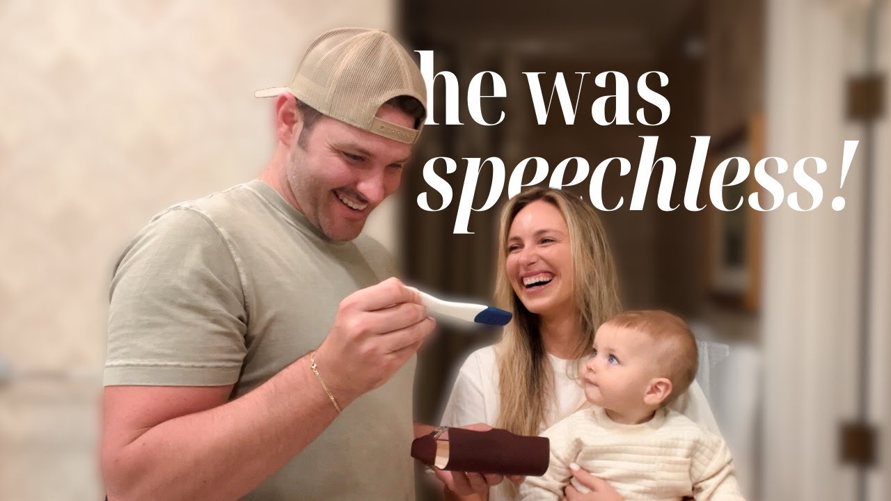 his face when he found out we're having another baby | hilarious story