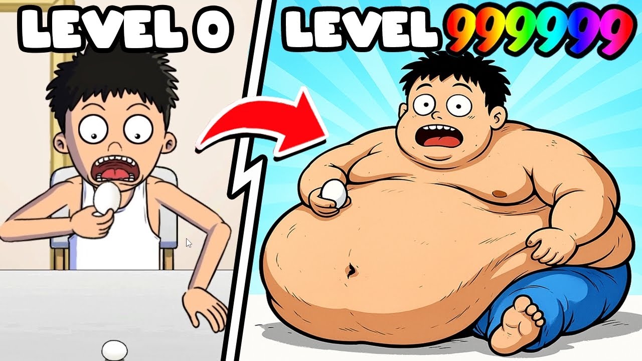 A CADA SEGUNDO EU FICO MAIS GORDO COMENDO ATÉ VIRAR UM GIGANTE!!