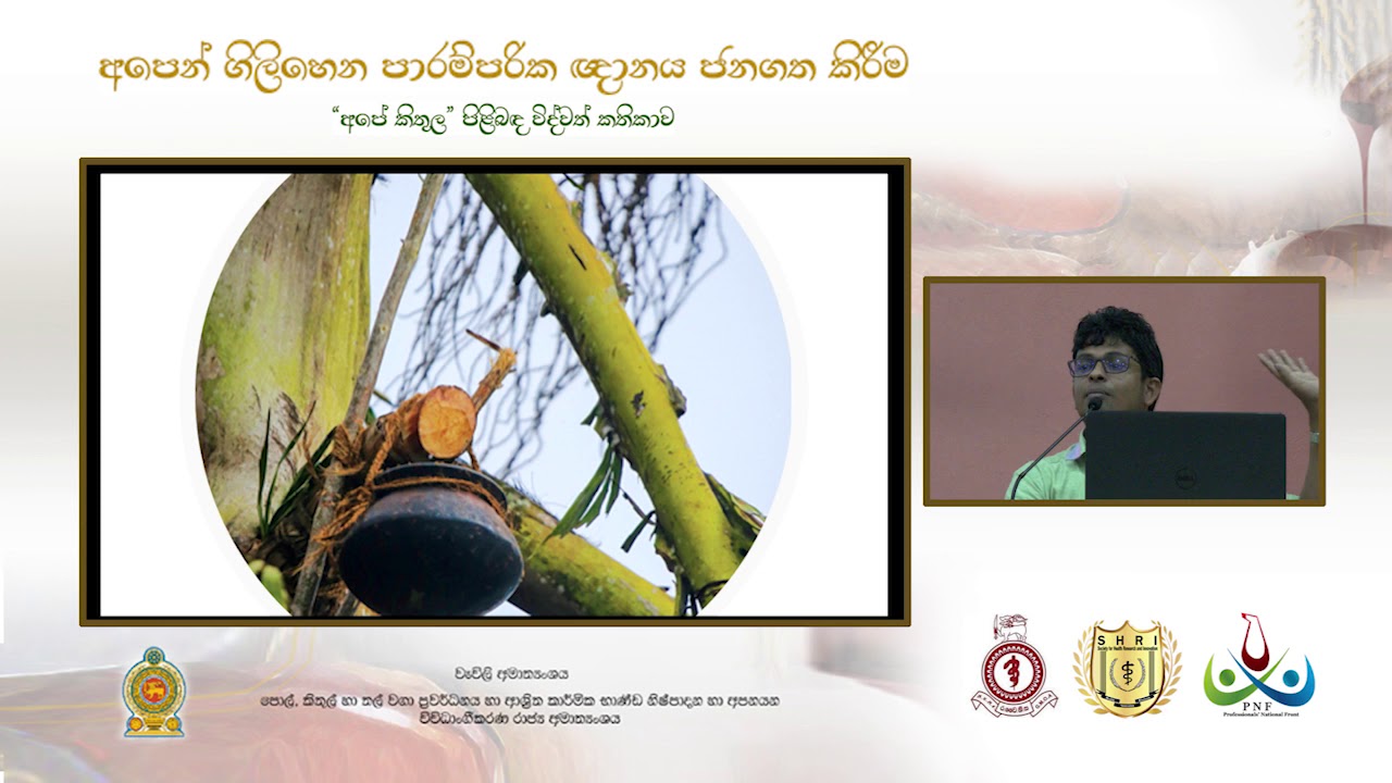ආචාර්ය රවීන්ද්‍ර විතානච්චි - කිතුල් හා සම්බන්ධ සම්ප්‍රදායික දැනුම