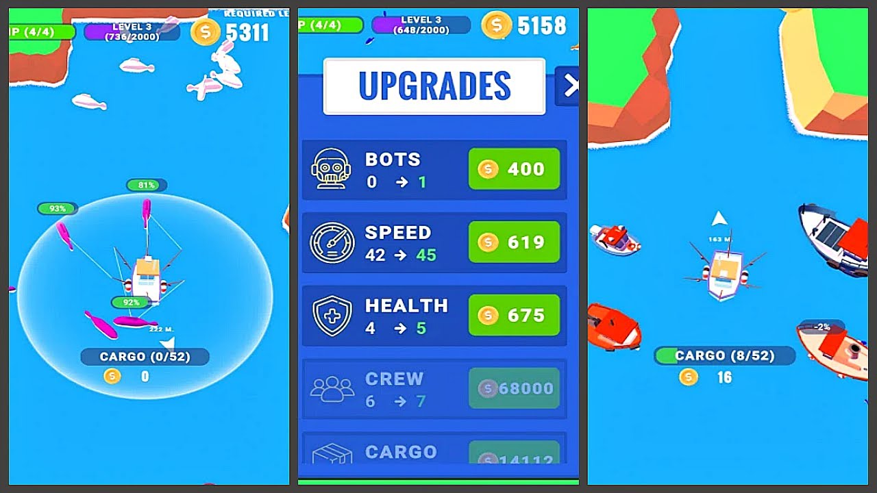 Fish idle: hooked tycoon (Gameplay Android)