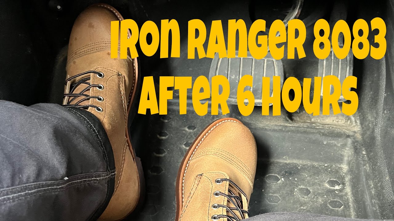 Red Wing Iron Ranger 8083, Hawthorn Muleskinner after 6 hours