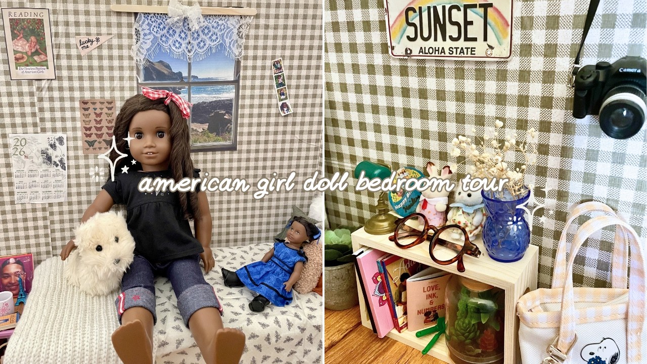 Экскурсия по спальне моей куклы American Girl.
