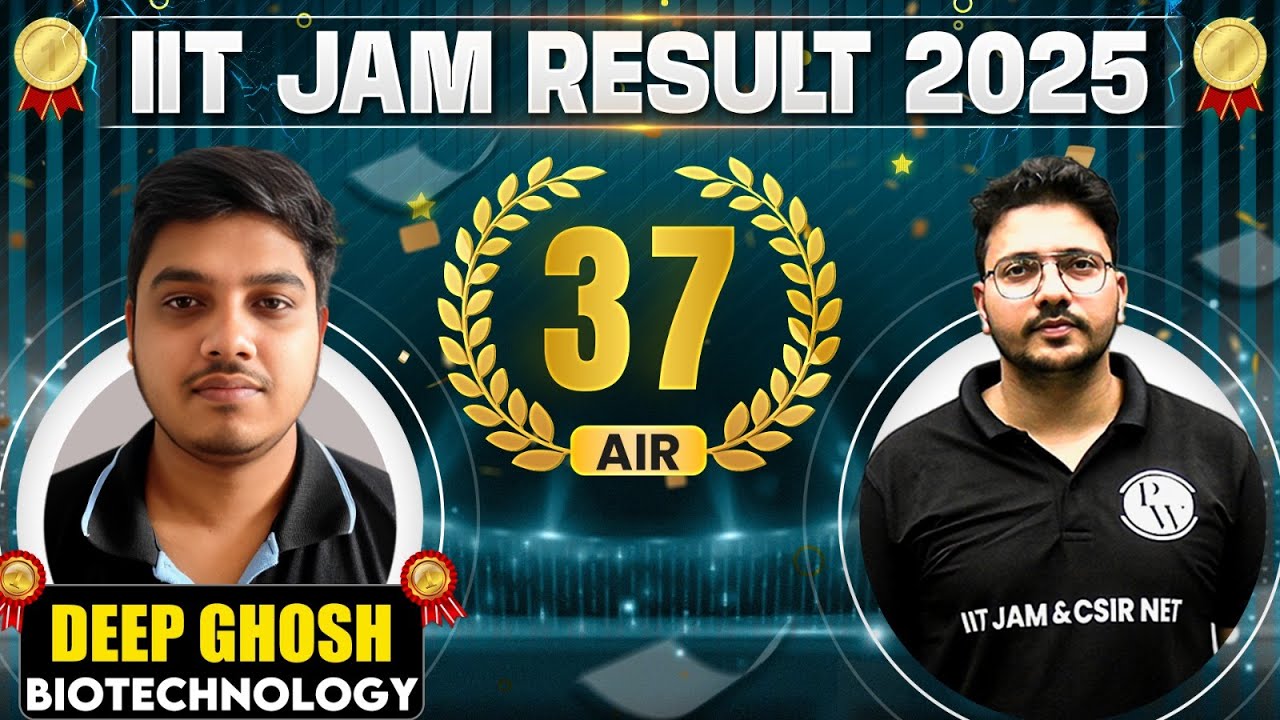 Meet IIT JAM Biotechnology 2025 - AIR 37 Deep Ghosh🏆 || IIT JAM Result 2025 Topper Interview