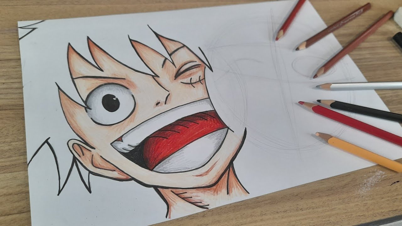 COMO DESENHAR LUFFY E NARUTO JUNTOS Parte 1
