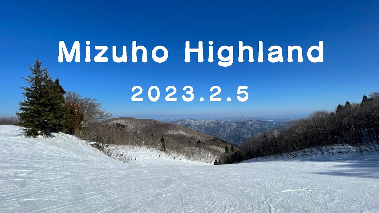 【瑞穂ハイランド】2023.2.5★ラビットに挑戦！スカイライン～チェスナットロングラン♪