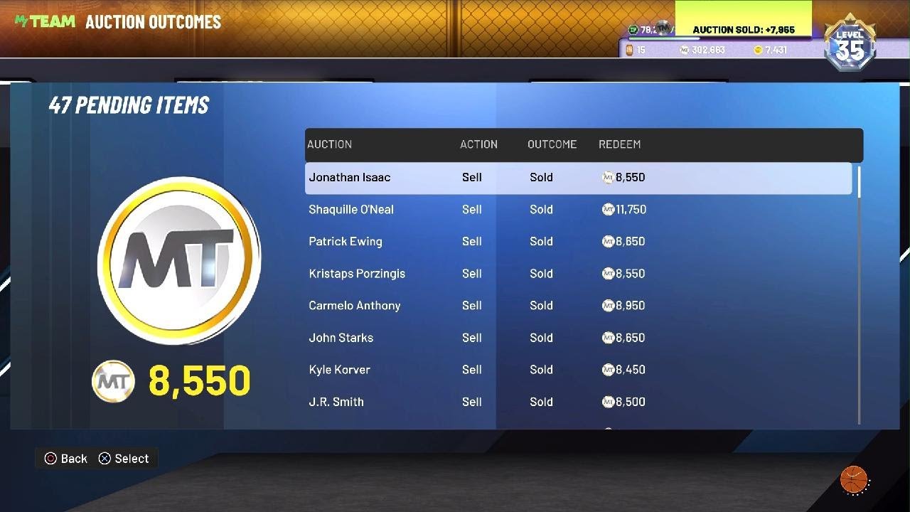 Redeeming mt in the auction house
