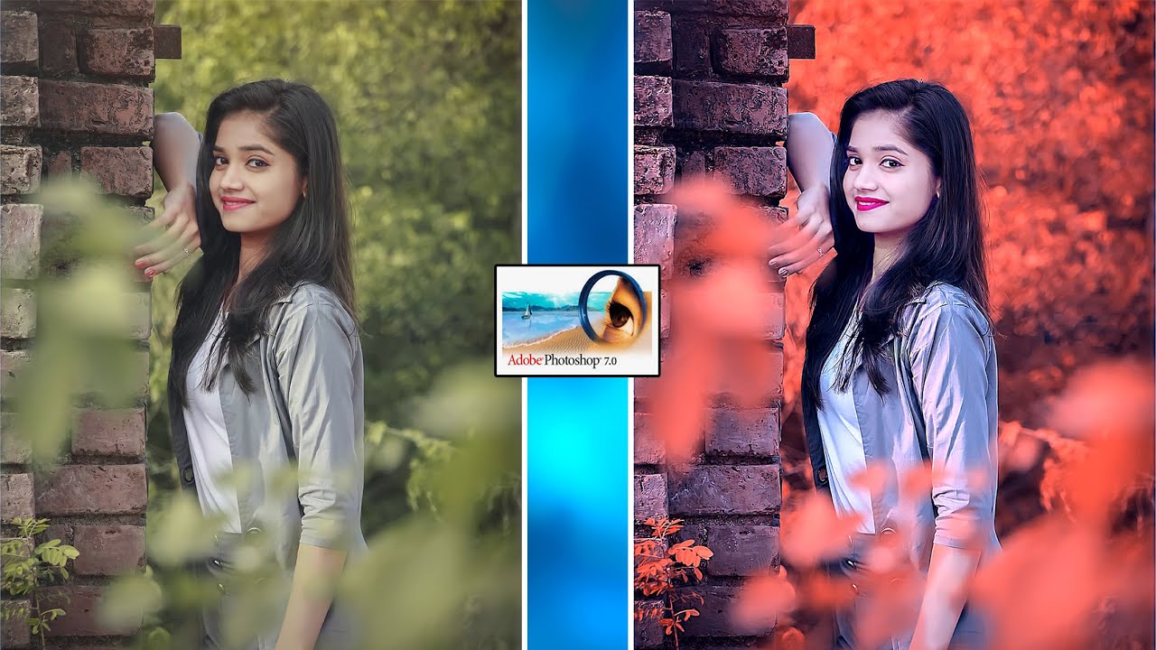 Orange Colour Gradding And Perfect Background Editing in Photoshop 7.0