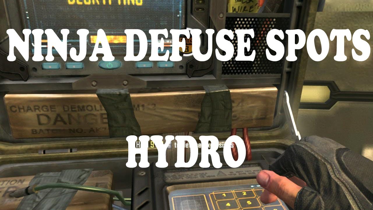Hydro Ninja Defuse Spots | Call of Duty Black Ops 2 Guide