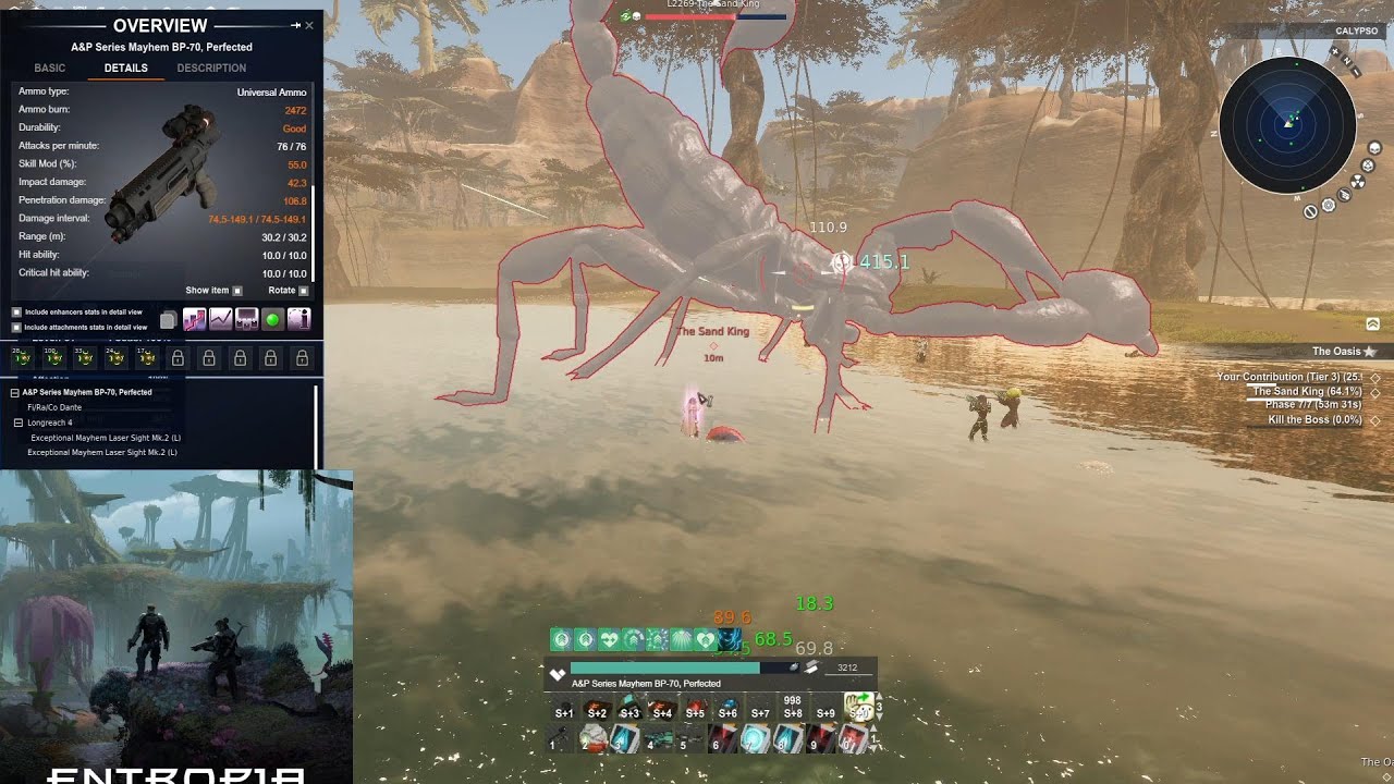 Entropia Universe- Sandking wave in a small group