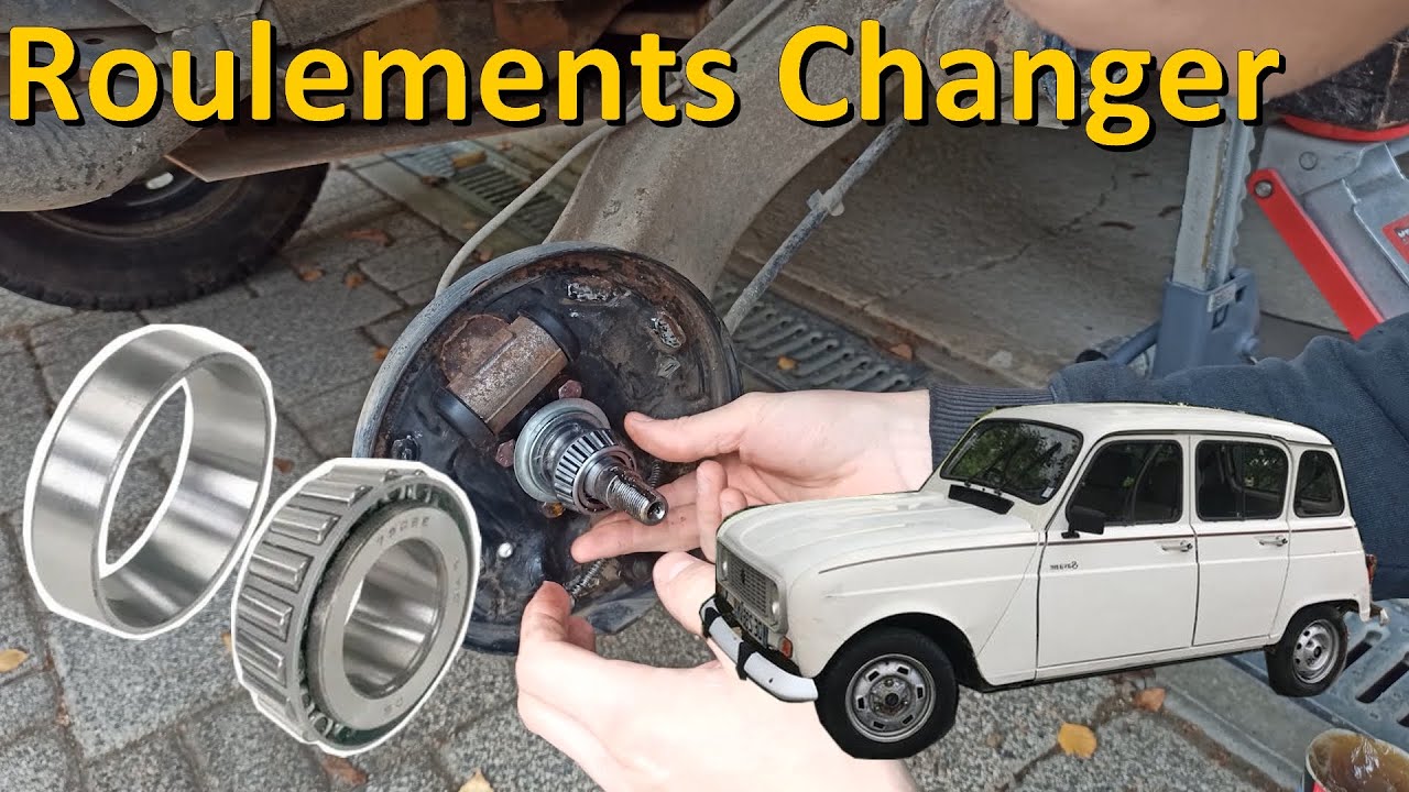 Changement Roulements arrière de Renault 4  Sans Presse (4L trophy )