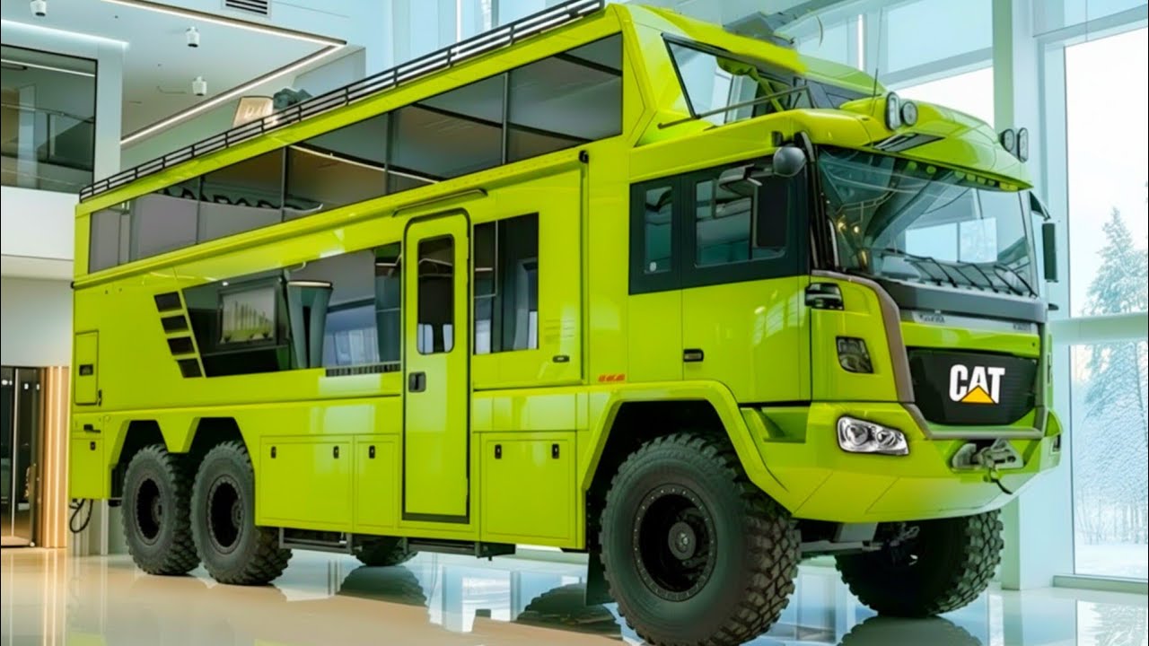 Абсолютная мощь и комфорт: 2026 Caterpillar Double Decker 6×6 Motorhome@TechDrive-n3z 