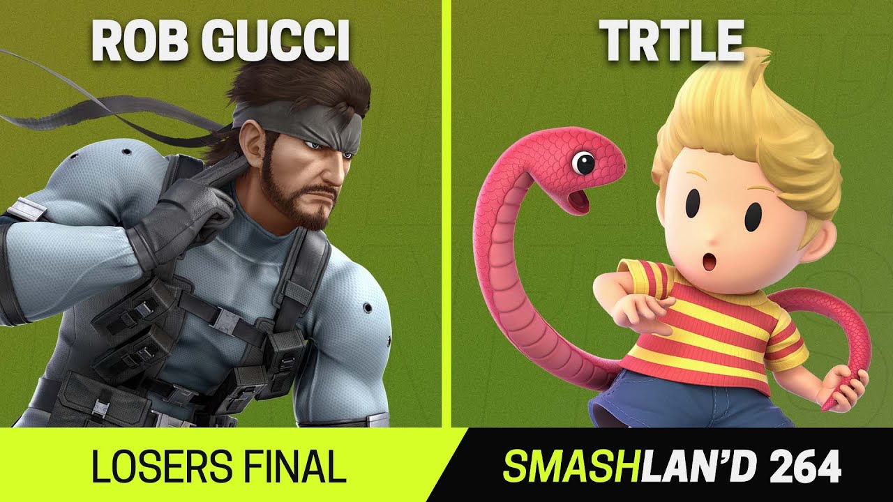 SmashLAN'd 264 Losers Final - Rob Gucci (Snake) vs Trtle (Lucas) - SSBU Tournament