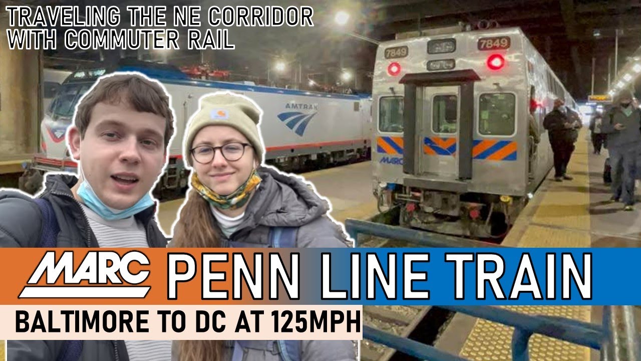 America's FASTEST Commuter Rail: Riding the MARC Penn Line from Baltimore to Washington DC