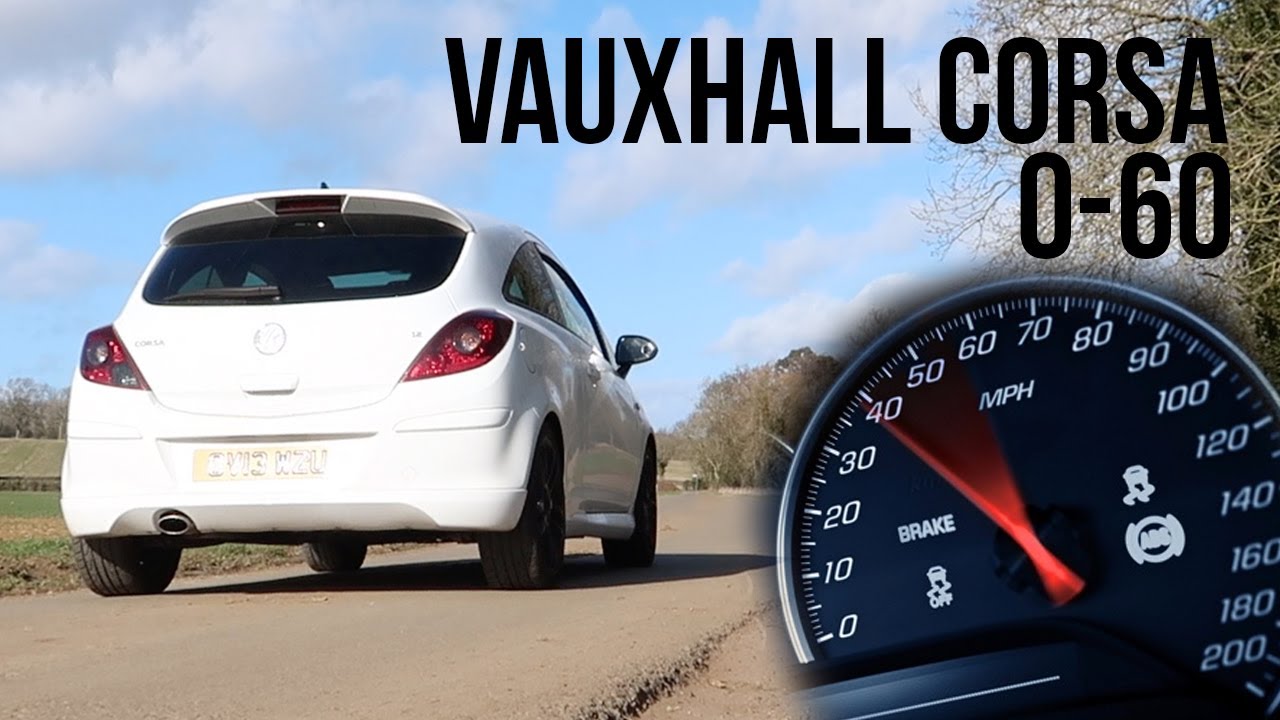 Разгон от 0 до 60 миль в час на моей VAUXHALL CORSA!