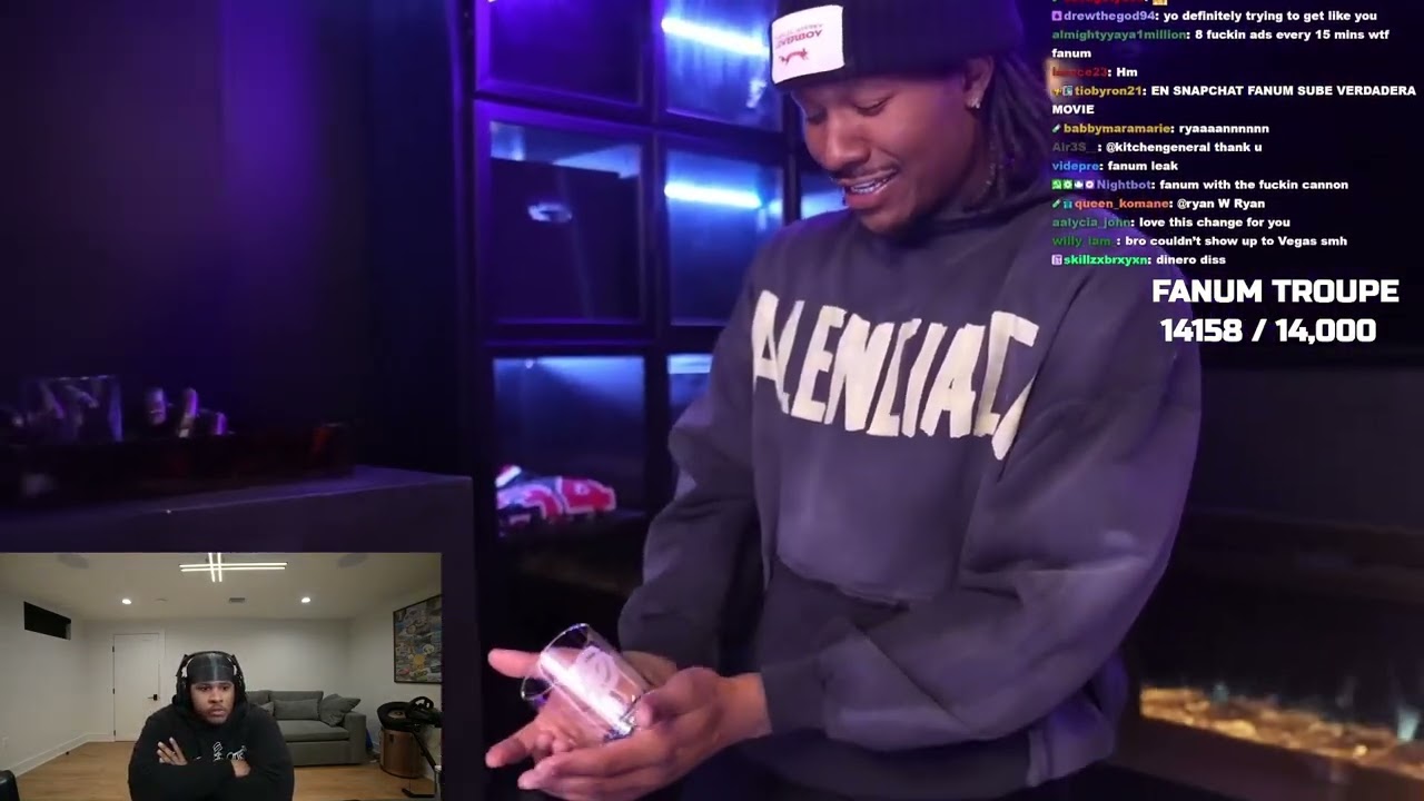 Fanum Reacts To Dukes New Room
