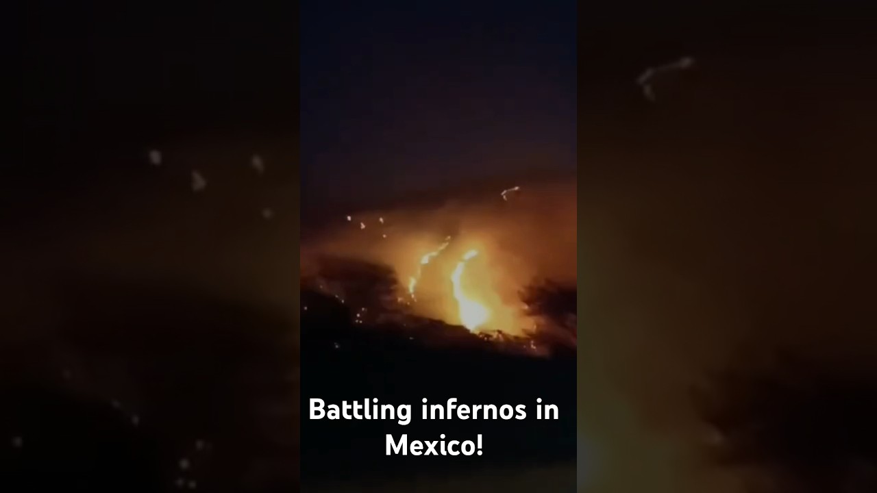 Unleashing Nature's Fury: Battling Infernos in Mexico's Veracruz! #hail #hurricane #climatechange