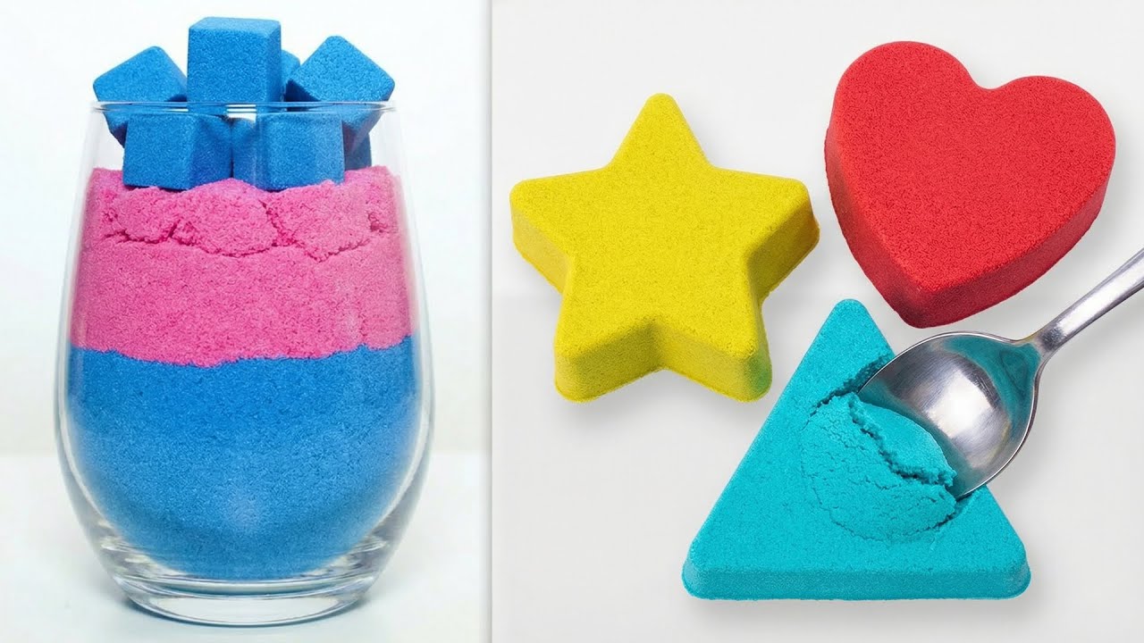 Best of 2026 Very Satisfying Kinetic Sand ASMR | Rainbow Slice & Heart Drop (Compilation #45)