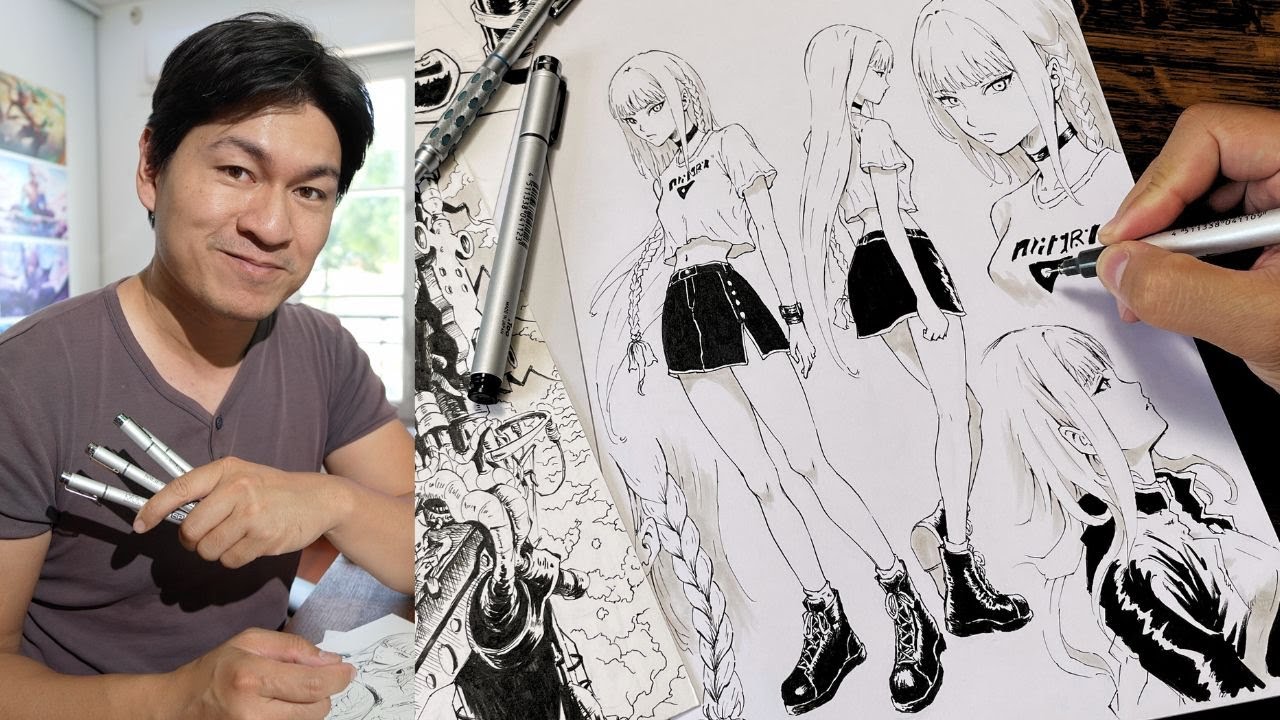 Dessine ton 1er character design (TUTO manga débutant)
