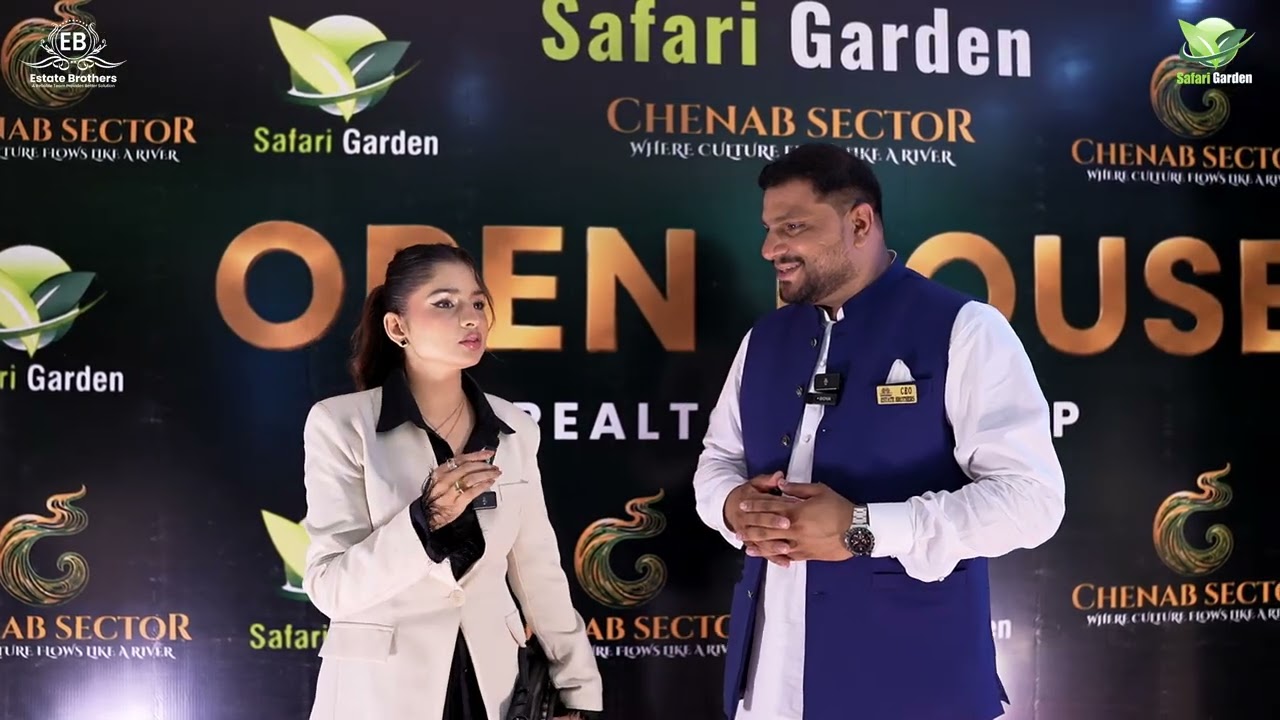 🎤 CEO Estate Brothers, Tajamal Hussain, Exclusive interview at the Safari Garden Open House