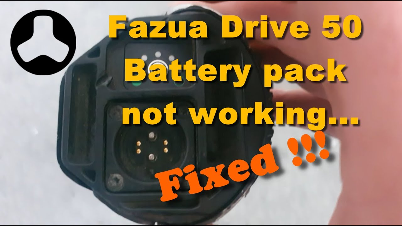 Fazua Ride 50 Battery fault - fixed for zero cost