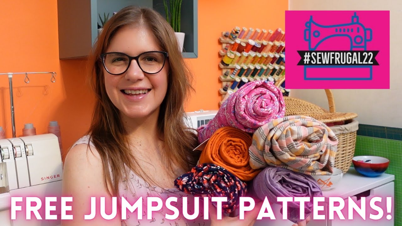 Free Jumpsuit Patterns and Fabric Picks for #SewFrugal22