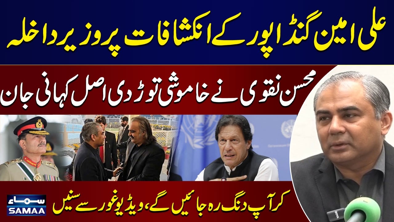 Federal Minister Mohsin Naqvi Responds to Ali Amin Gandapur Revelation | WATCH VIDEO