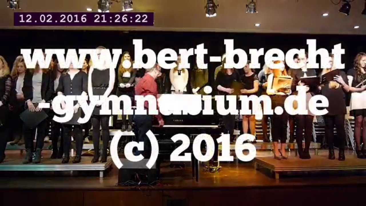Schulkonzert 2016 am BBG: Der Mittelstufenchor: 