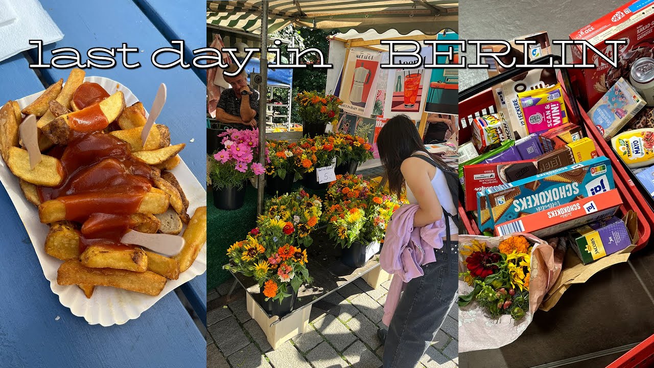 1분 1초도 낭비할수 없는 베를린 여행 마지막 날~ 마트에서 과자 탈탈 털고 커리부어스트도 먹고🌭