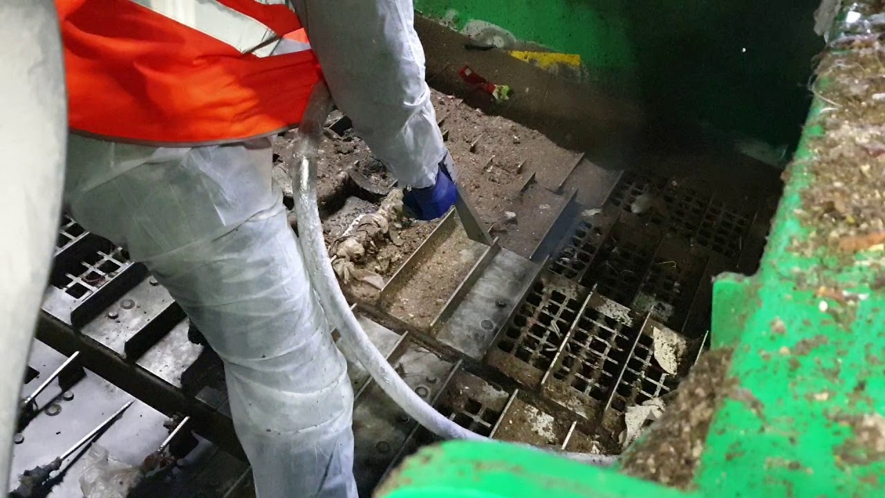 Ascojet 1701 очистка на заводе сортировки ТБО