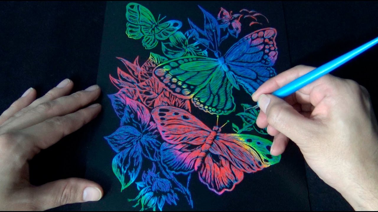 ASMR Scratch Art 1 Hour of Scratching Sounds | No Talking |