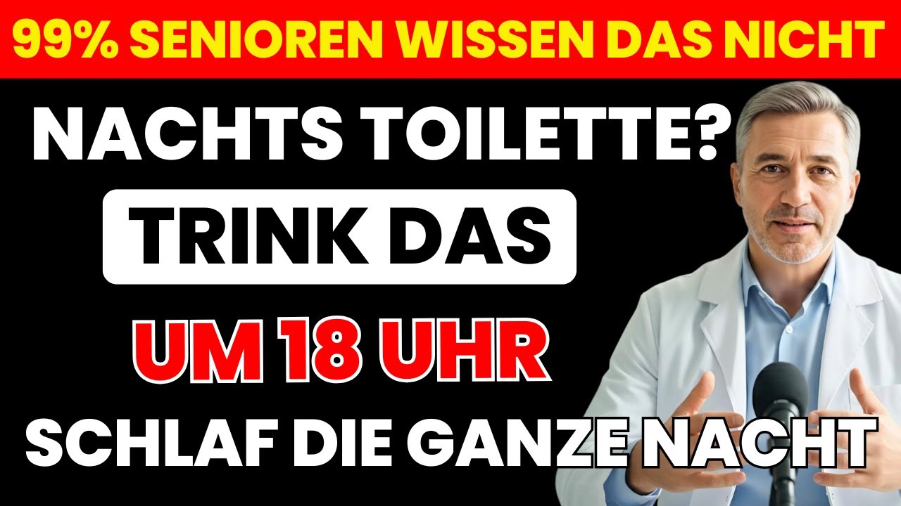Nächtliches Wasserlassen stoppen: Das 18-Uhr-Getränk für ruhige Nächte | Senioren Gesundheit