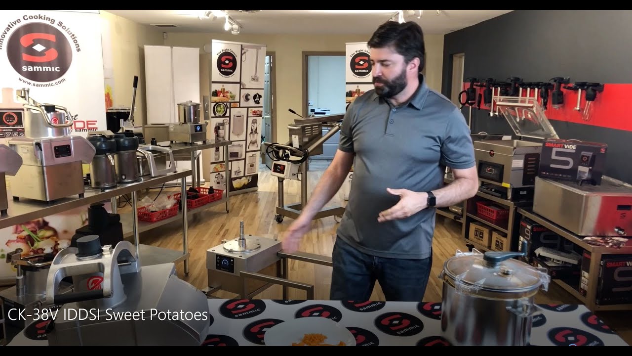 Using the Sammic CK-38V Food Processor to make IDDSI Sweet Potatoes