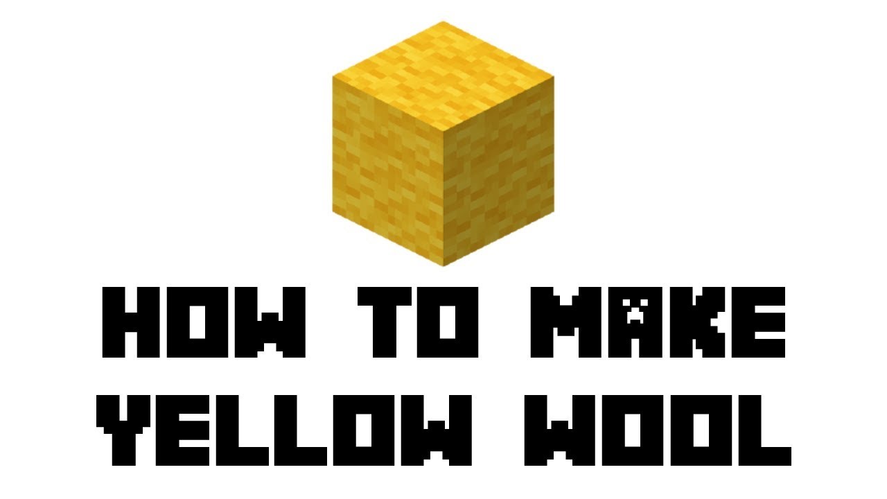 Minecraft Survival: How to Make Yellow Wool
