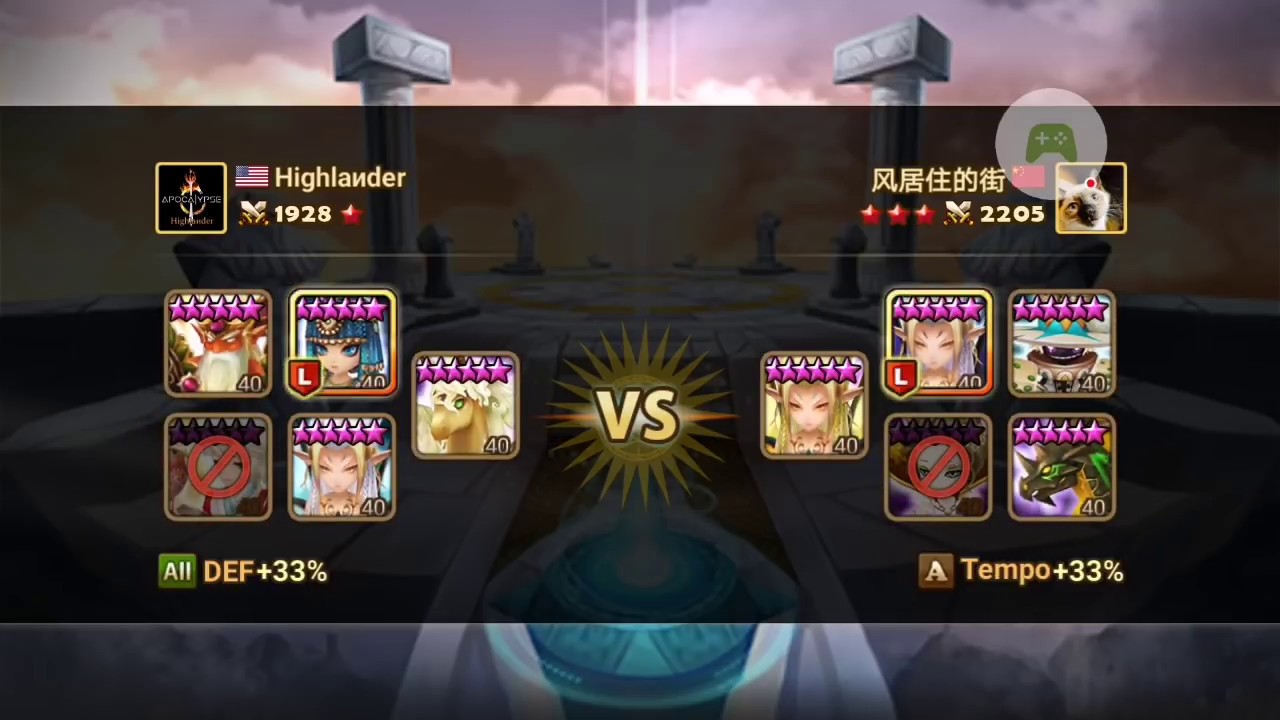 270 Spd Violent Tablo & Jamire comb. Highlander vs Catmen - Summoners War