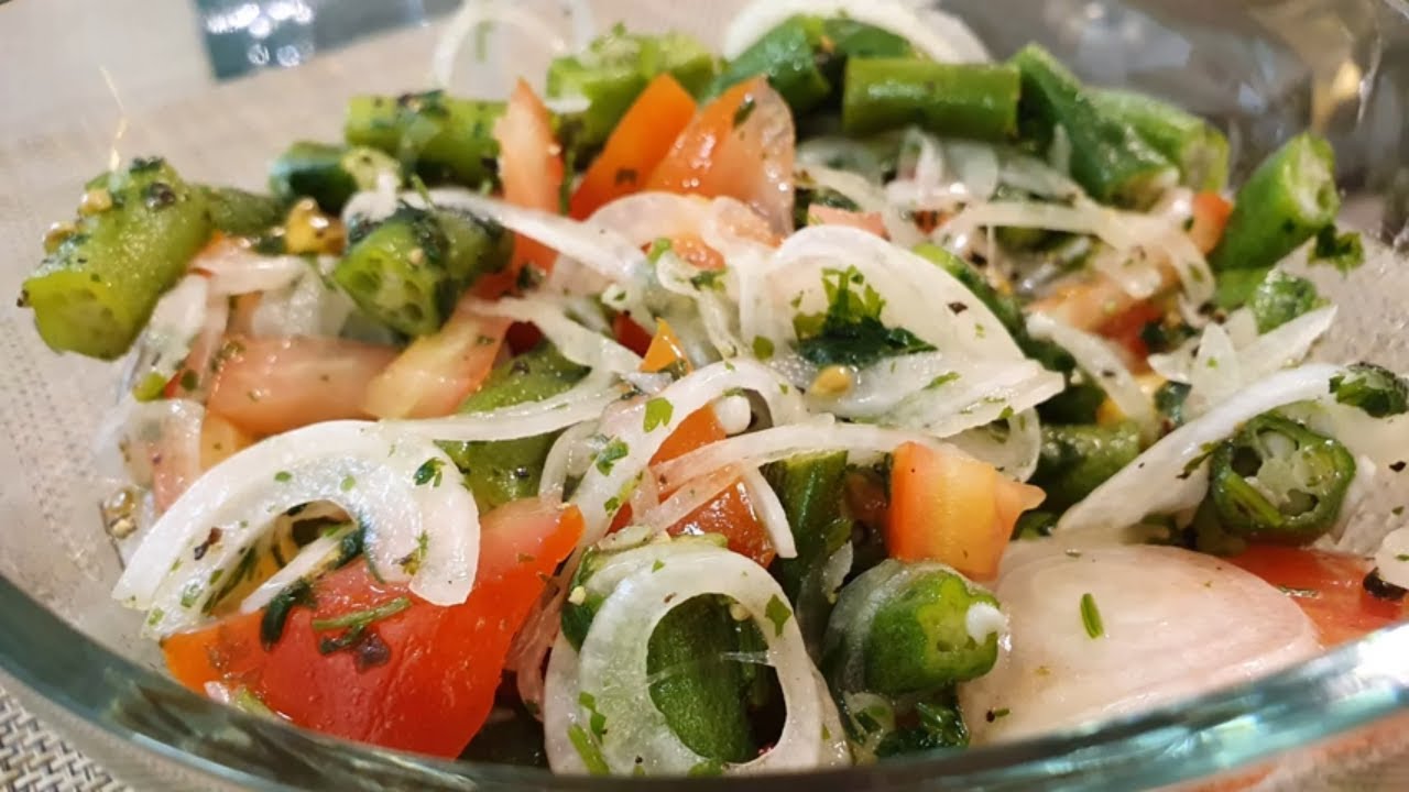 INCRÍVEL!!! SALADA DE QUIABO SEM BABA 😋 SIMPLES FÁCIL E MUITO GOSTOSA