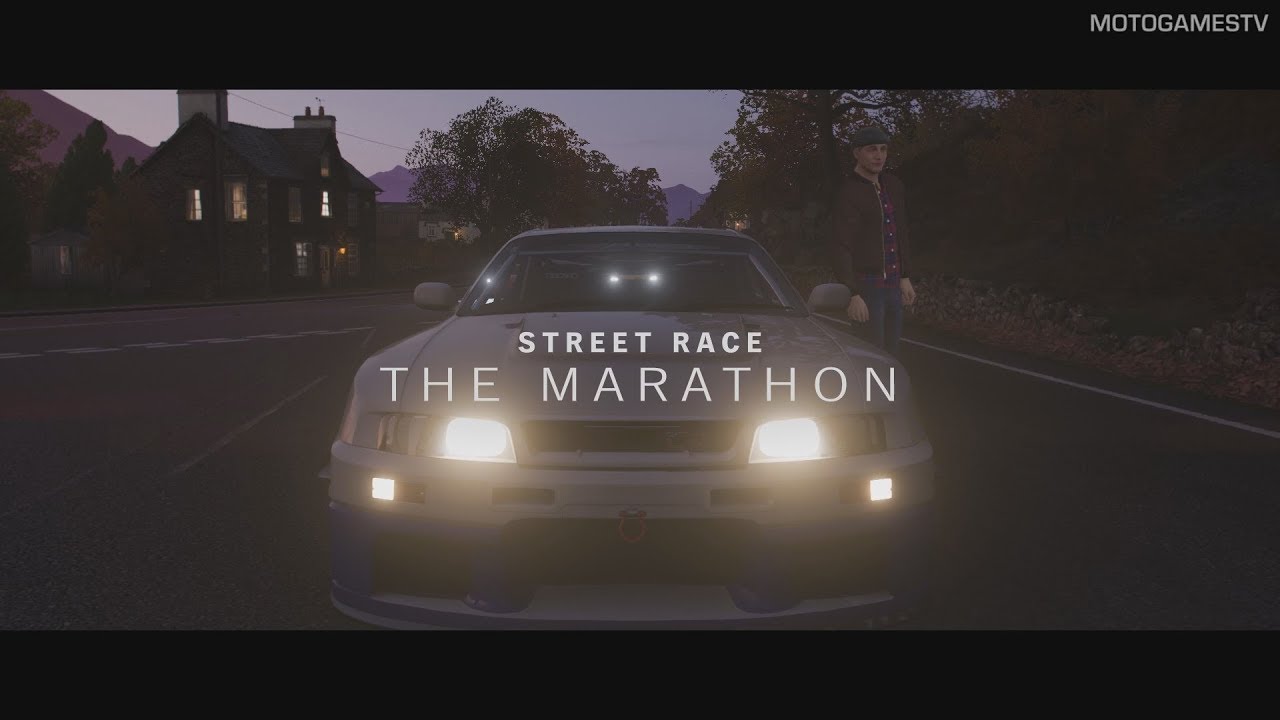 Forza Horizon 4 - The Marathon Gameplay - Street Scene
