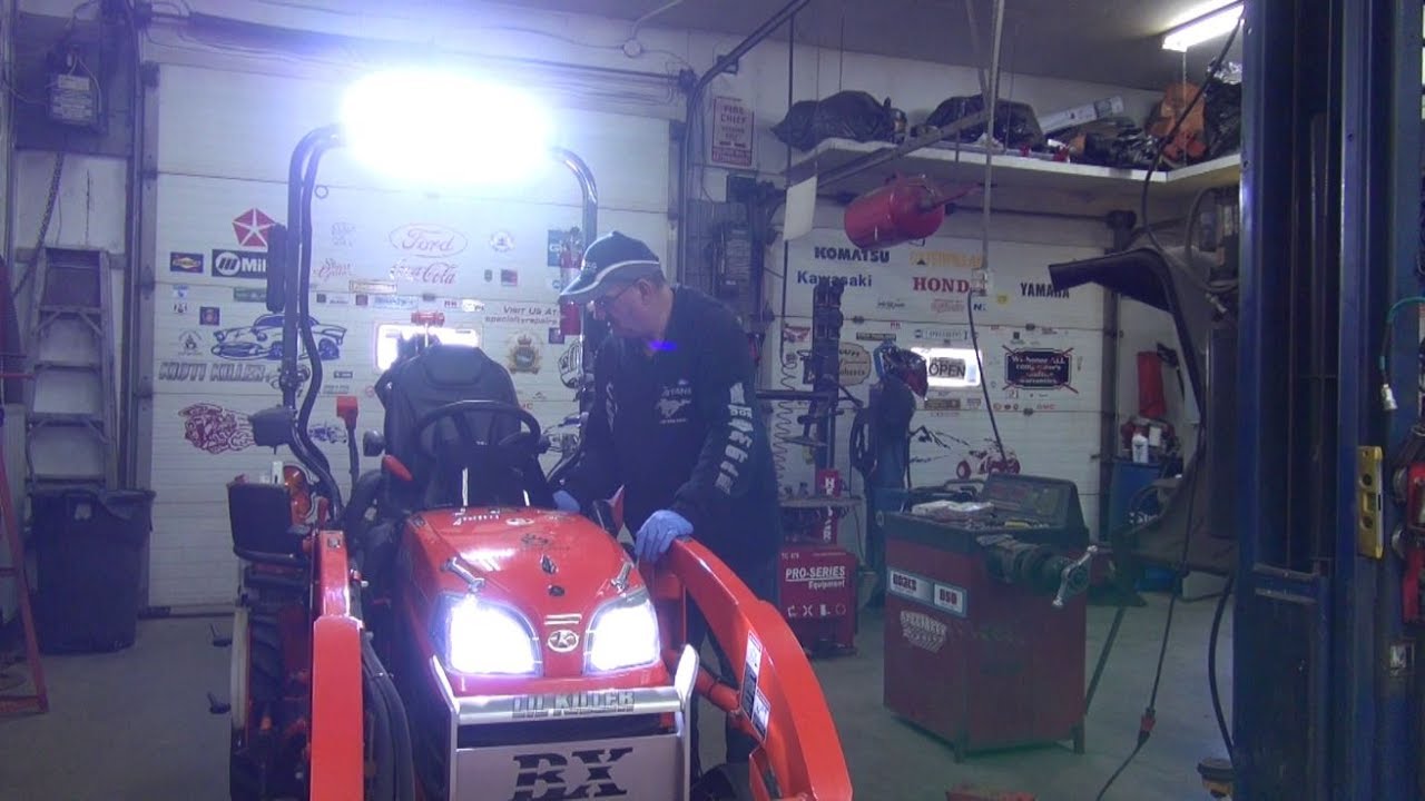 Kubota BX25D LED Headlight Mod