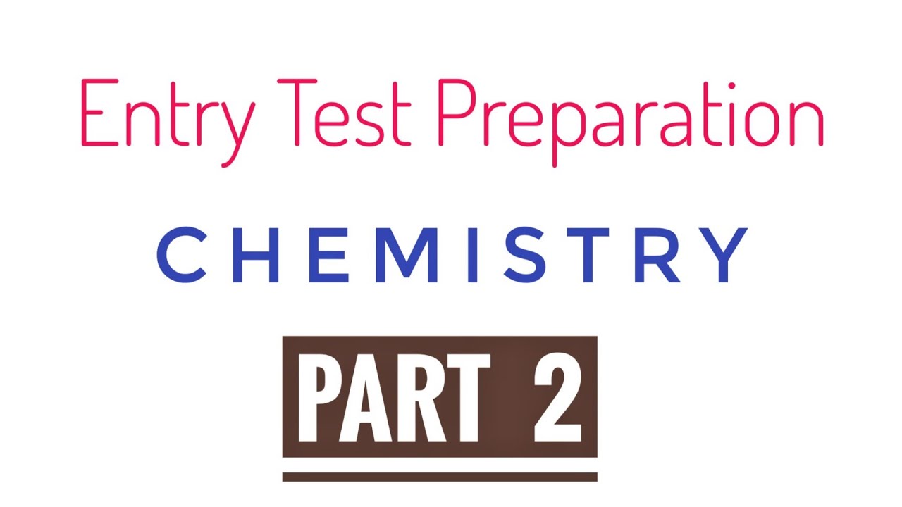 Entry Test Preparation 2025||Most Important Chemistry MCQS For Entry Test||Part 2