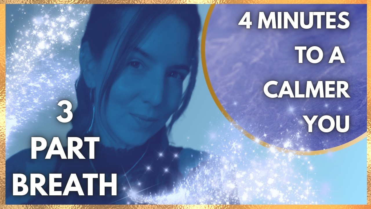 4 Minute Reset Guided Breathwork for Stress | All Levels Gentle 3-Part Breath